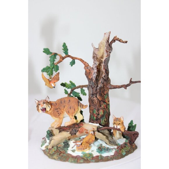 Dept 56 Village Accessories - Rocky Mountain Wildlife Bears and Bobcat - Picture 6 of 8